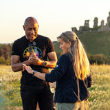 Men's Time Team Multi Colour Logo T-Shirt - Black