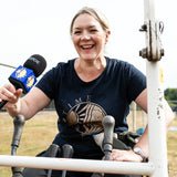 Women's Time Team Original Gold T-Shirt - Navy