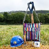 ROKA London Kennington Crossbody - Recycled Canvas - Multi Stripe