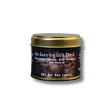 Archaeologist's Desk Candle | Distressed Leather, Wild Patchouli, and Vanilla