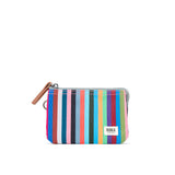 ROKA London Carnaby Small Zip Wallet - Recycled Canvas - Multi Stripe