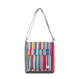 ROKA London Kennington Crossbody - Recycled Canvas - Multi Stripe