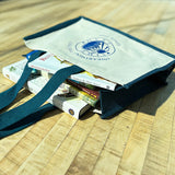 Time Team 'Unearthing the Past' Jute & Canvas Tote Shopper