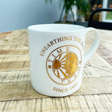 Luxury Gold Bone China Mug - Time Team 'Unearthing The Past Since 1994' Logo - Special Edition
