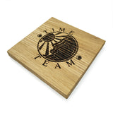 Time Team Oak Coasters - Set of 2