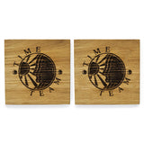 Time Team Oak Coasters - Set of 2