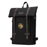 Large Waxed Canvas Laptop Backpack - Black