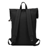 Large Waxed Canvas Laptop Backpack - Black