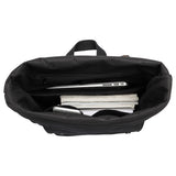 Large Waxed Canvas Laptop Backpack - Black