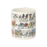 History Timeline Picturemap Bone China Mug
