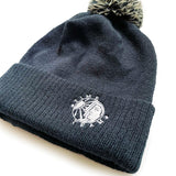 Time Team Beanie Bobble Hat - Navy