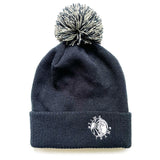 Time Team Beanie Bobble Hat - Navy