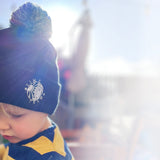 Children's Beanie Bobble Hat - Navy