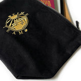 Time Team Canvas Zip Pouch - Black