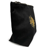 Time Team Canvas Zip Pouch - Black