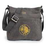 Canvas Crossbody Shoulder Bag - Charcoal
