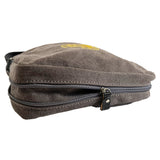 Canvas Crossbody Shoulder Bag - Charcoal
