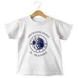 Children's T-Shirt - Time Team 'Archaeologist in Training' - White