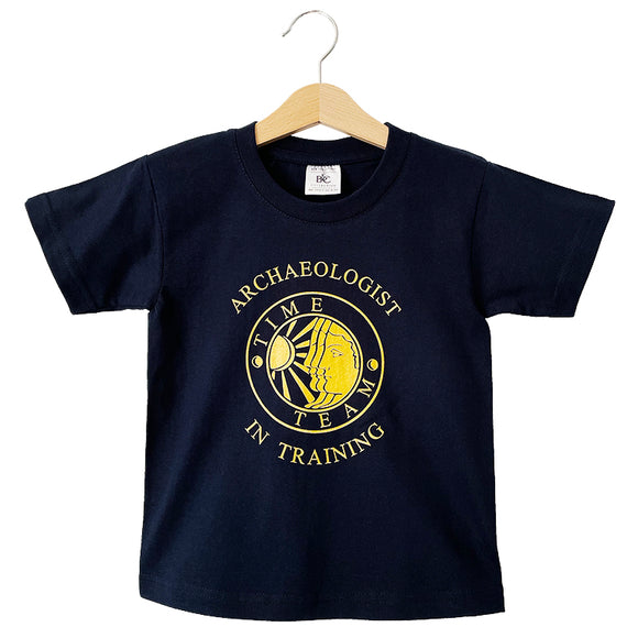 Children's T-Shirt - Time Team 'Archaeologist in Training' - Navy