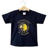 Children's T-Shirt - Time Team 'Archaeologist in Training' - Navy
