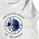 Children's T-Shirt - Time Team 'Archaeologist in Training' - White