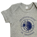 Baby Bodysuit - Time Team 'Archaeologist in Training' - Grey