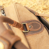Large Canvas Holdall - Brown