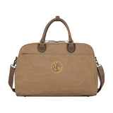 Large Canvas Holdall - Brown