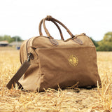Large Canvas Holdall - Brown