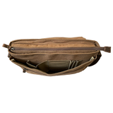 Canvas Messenger Laptop Bag - Brown