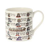 Kings & Queens of England Picturemap Bone China Mug