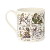 Greek Gods & Goddesses Picturemap Bone China Mug