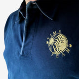 Time Team Original Gold Long Sleeved Rugby Shirt - Navy