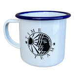 Time Team Etched Enamel Camping Mug