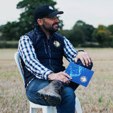 Men's Time Team Check Cotton Long Sleeve Shirt - Navy & White
