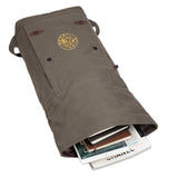 Large Waxed Canvas Laptop Backpack - Olive
