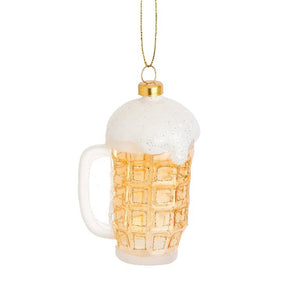 Frothy Beer Glass Shaped Bauble