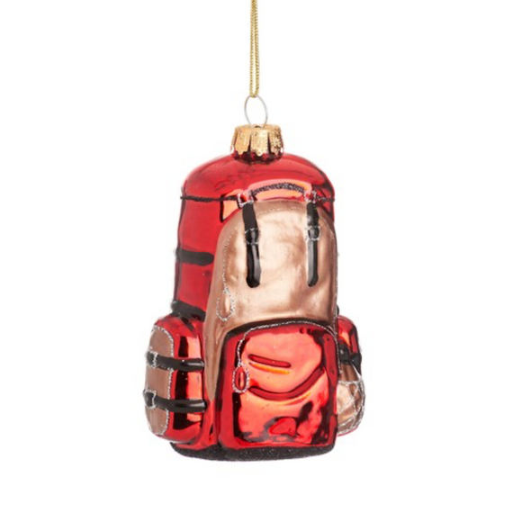 Backpack Shaped Christmas Bauble