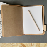 Time Team Recycled Leather Notebook