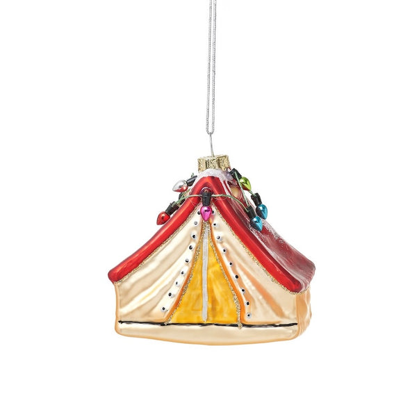 Glass Tent With Lights Christmas Decoration