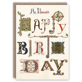 'Illuminated Happy Birthday' Greetings Card