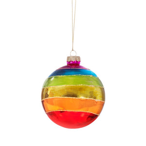 Rainbow Glass Bauble