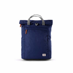 ROKA London Finchley Backpack - Roll-Top Recycled Canvas - Mineral