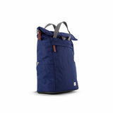 ROKA London Finchley Backpack - Roll-Top Recycled Canvas - Mineral