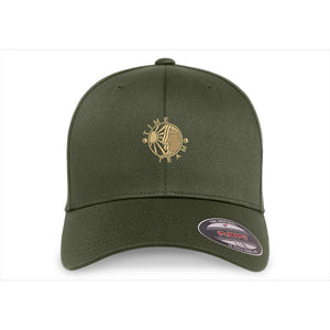 Flexfit Wooly Combed Twill Cap - Olive, Extra Small - Comfortable, Stretchy & Durable Hat