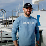 Time Team Crew Neck Sweatshirt - Nordic Blue