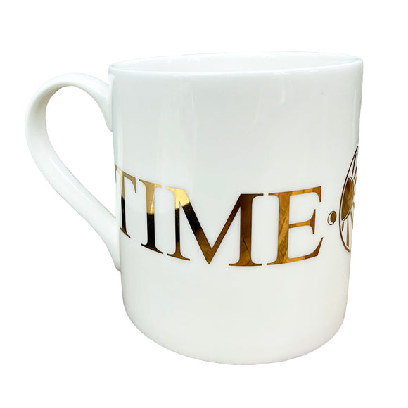 Luxury Gold Bone China Mug - Time Team Banner Logo