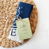 Linen Tea Towel - Time Team Logo
