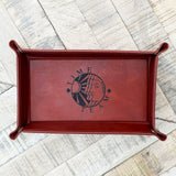 Time Team Leather Trinket Tray
