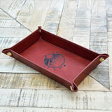 Time Team Leather Trinket Tray